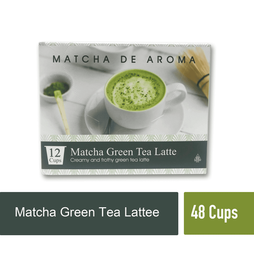 Matcha Latte Kosher Medium Roast, Green Tea Pods, 48 Ct (4 Boxes Of 12)