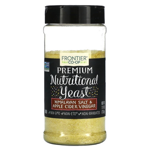 Frontier Co-op, Premium Nutritional Yeast, Himalayan Salt & Apple Cider Vinegar, 7.51 Oz