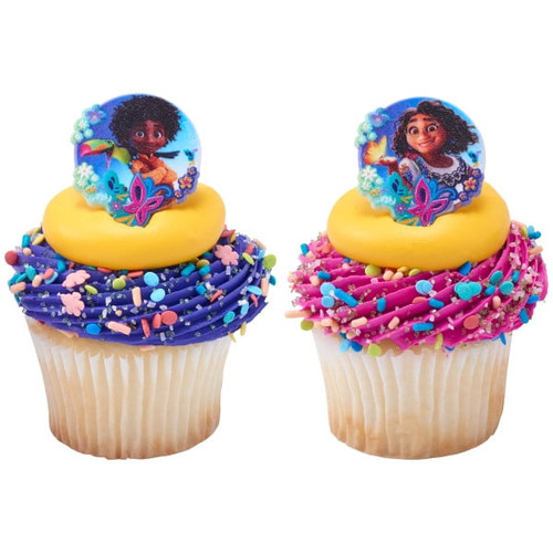24 Encanto Mirabel And Antonio Madrigal Cupcake Rings Toppers