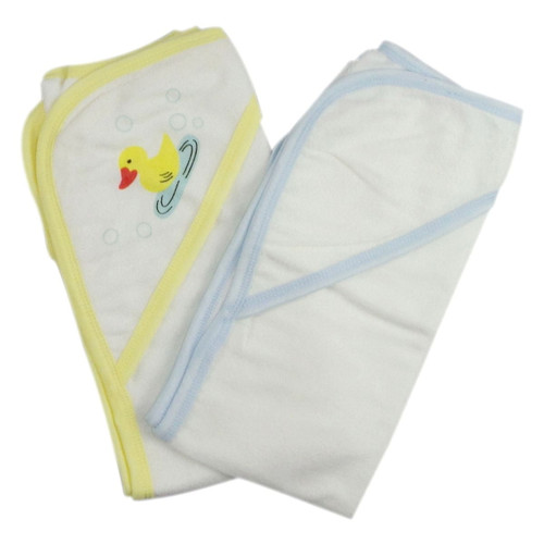 Bambini Infant Hooded Bath Towel, Duck & Blue, 2 Pack