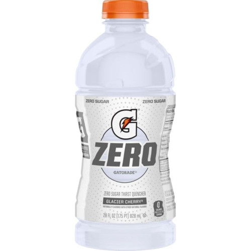 Gatorade Zero Glacier Cherry Sport Drink, 28 Fl Oz Bottles, Quantity Of 15