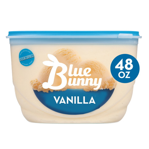 Blue Bunny Premium Homemade Vanilla Frozen Dessert, 48 Fl Oz