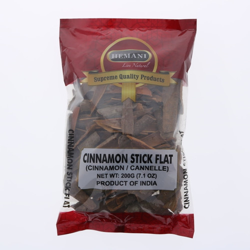 Hemani Whole Cinnamon Stick Flat 7.1 Oz (200g) - Product Of India