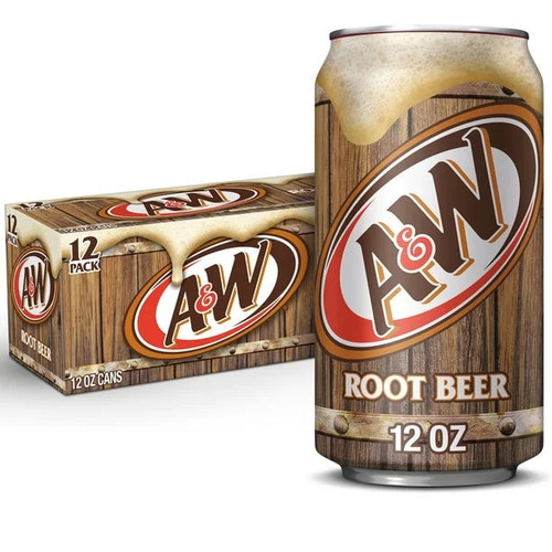 A&w Root Beer Caffeine-free Cans, 12 Fl Oz, 12 Pack