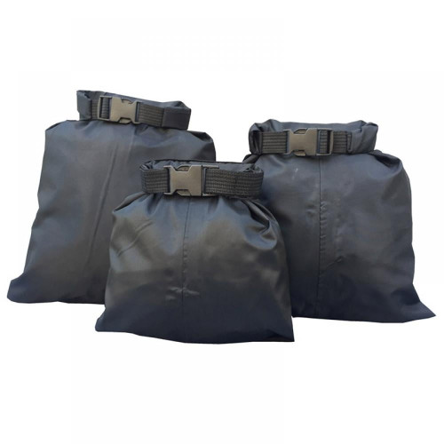 Luxsea 3pcs/set 1.5l/2.5l/3.5l Carrying Valuable Perishable Silicon Nylon Green Waterproof Bags