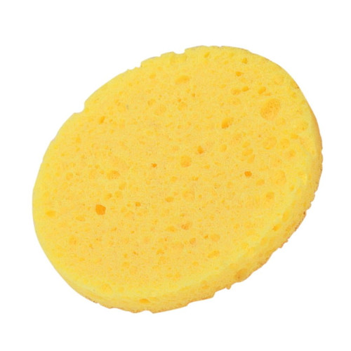 10pcs Face Cleansing Washing Pad Makeup Cosmetic Removal Sponge Yellow