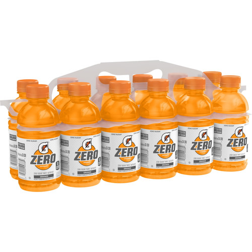 Gatorade G Zero Sugar Orange Thirst Quencher Sports Drink, 12 Oz, 12 Pack Bottles