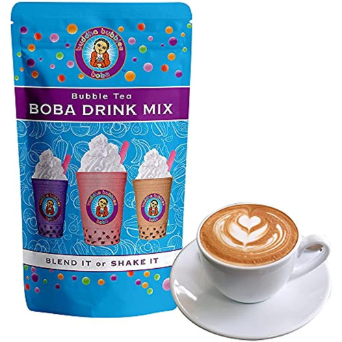 Coffee Boba / Bubble Tea Drink Mix Powder By Buddha Bubbles Boba 1 Kilo (2.2 Pounds) | (1000 Grams)
