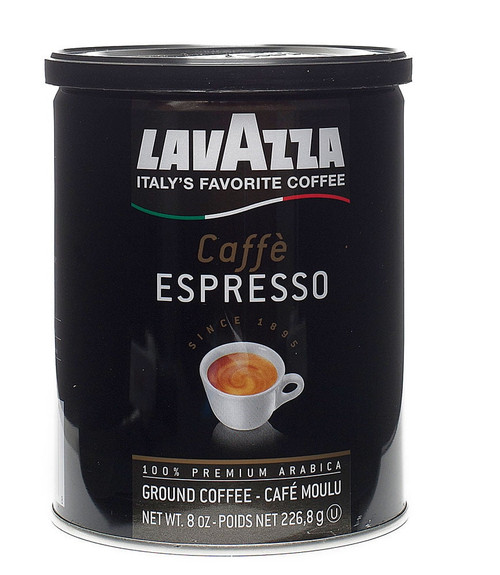Lavazza Premium Arabica Ground Coffee Espresso -- 8 Oz