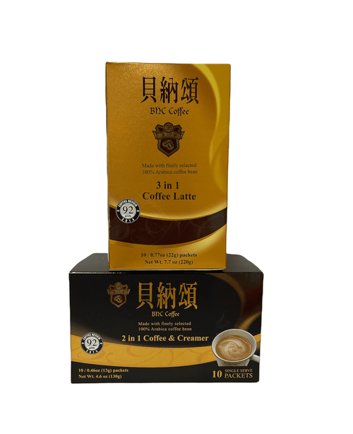 Bnc Coffee Combo Of 2 In 1 And 3 In 1 Coffee; 2 Box Of 10 Packets Each