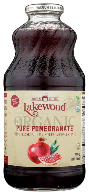 Lakewood Organic Pure Pomegranate Juice, 32 Fl Oz