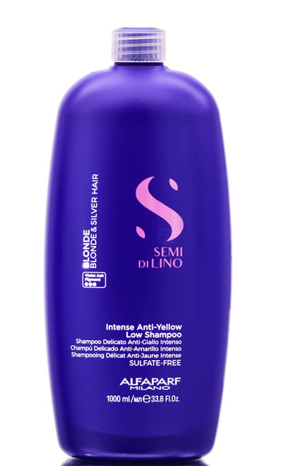 Alfaparf Milano Semi Di Lino Blonde Intense Anti-yellow Low Shampoo - 33.8 Oz