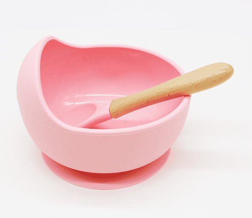 Daintybaby Silicone Bowl And Spoon Set- Pink