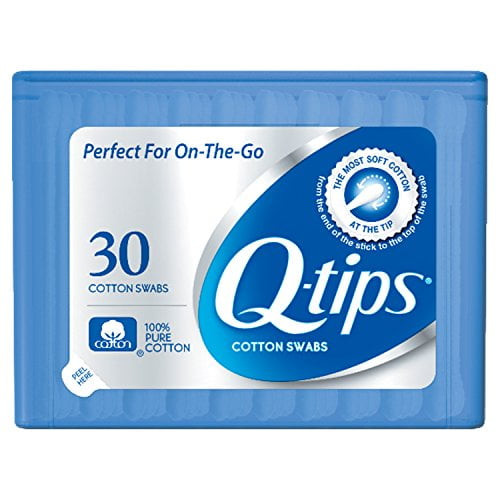 Q-tips Cotton Swabs, Purse Pack 30 Ct