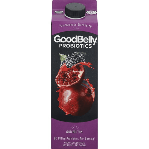 Goodbelly Probiotics Pomegranate Blackberry Juice, 32oz (pack Of 6)