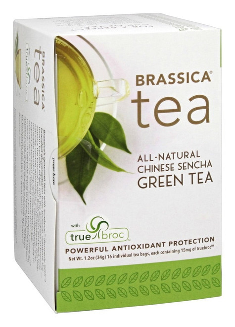 Brassica All Natural Chinese Sencha Truebroc Green Tea Bags, 16 Ct