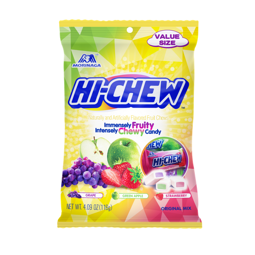Morinaga Hi-chew Original Mix Fruity Chewy Candy Value Size, 4.09 Oz.