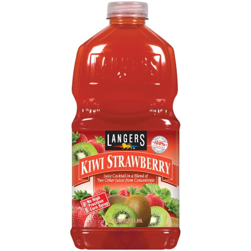 Langers Juice Cocktail, Kiwi Strawberry, 64 Fl Oz, 1 Count