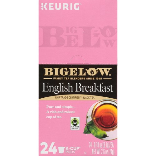 Bigelow English Breakfast, Keurig K-cup Black Tea Pods, 24 Count