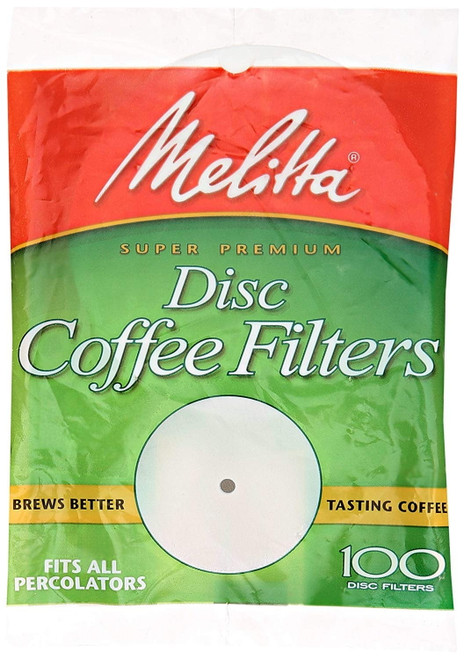 Melitta Disc Coffee Filter, 3.5", 100 Ct