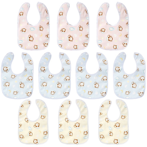 Baby Bandana Drool Bibs 10-pack And Teething Toys 10-pack Made With 100% Organic Cotton, Absorbent And Soft Unisex