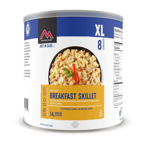 Mountain House Breakfast Skillet #10 Can, Freeze-dried Survival & Emergency Food, Gluten-free, 8 Servings