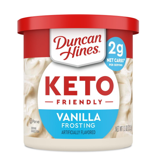 Duncan Hines Keto Friendly Vanilla Flavored Frosting 11 Oz.