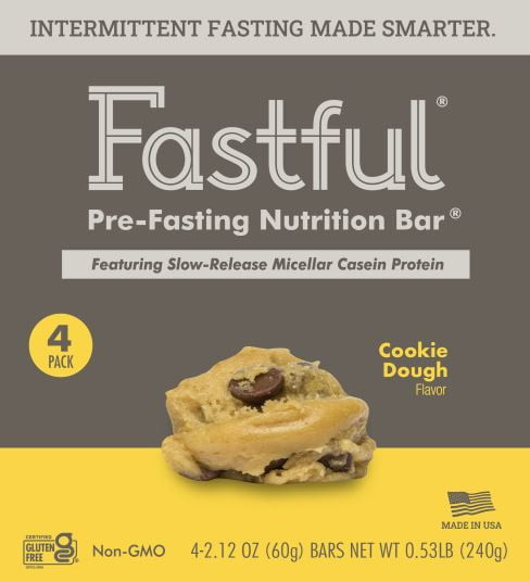 Fastful Cookie Dough Pre-fasting Nutrition Bar 4-pack
