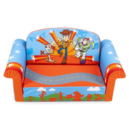 Marshmallow Furniture 2-in-1 Flip Open Couch Sofa Toddler Furniture, Toy Story