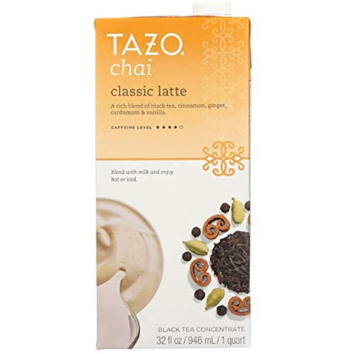 Tazo Concentrate Chai Latte Tea, 32 Fl Oz (pack Of 6)