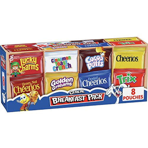 Breakfast Pack Cereal Multi-pack With 8 Varieties, 9.14 Oz
