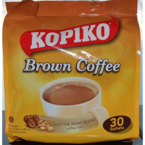 Kopiko Instant 3 In 1 Brown Coffee Mix With Creamer And Sugar 30 Count Per Bag