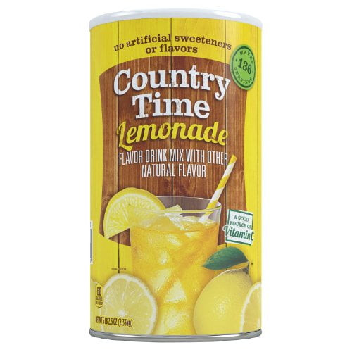 Country Time Lemonade Drink Mix, 82.5 Oz Can (pack Of 2, Total Of 165 Oz)