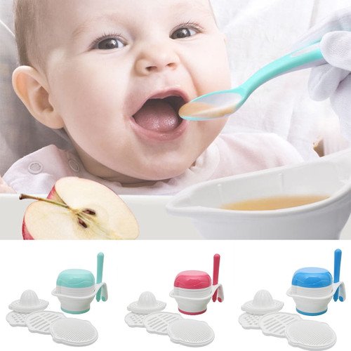 Visland Baby Grinding Bowl With Grinding Stick , Portable Baby Food Feeder Processor Smasher Serve Bowl Spoon Vegetables Fruit Ricer Grinder Tools