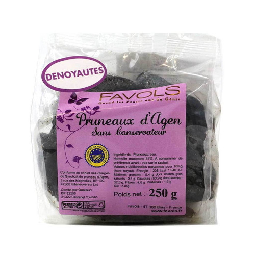 Favols Agen Pitted Prunes - Pruneaux D'agen, 8.8 Oz (6-pack)
