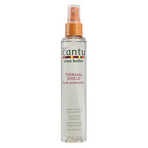 Cantu Shea Butter Thermal Shield Heat Protectant Spray For Hair, 5.1 Oz
