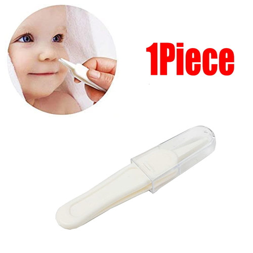 1piece Baby Nose Tweezers, Safety Round-head Cleaning Tweezers Baby Nose, Mouth, Button, Ear/baby Nose Clean Tweezers, Smart Solution For Nose Cleansing Tools