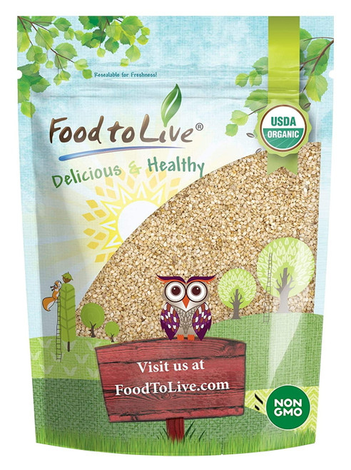 Organic Unhulled (natural) Sesame Seeds, 1 Pound — Non-gmo, Raw, Vegan, Kosher — By Food To Live