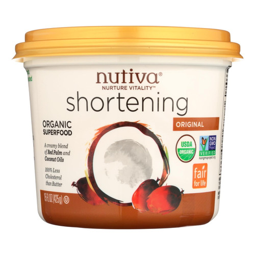 Nutiva Organic Superfood Shortening - Case Of 6 - 15 Oz.