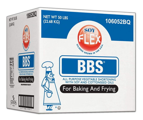 Bbs Soy Flex All Purpose Shortening, 50 Pound -- 1 Each.