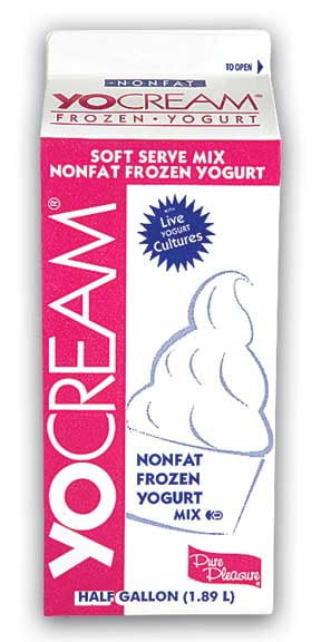Yocream Yogurt Mix, Chocolate Classic Nonfat Soft Serve, 64 Ounce -- 6 Per Case.