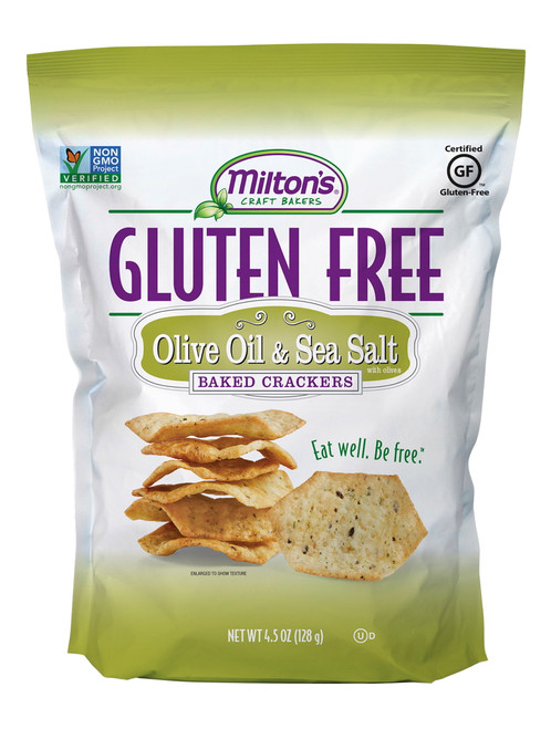 Milton's Craft Bakers Gluten Free Olive Oil & Sea Salt Baked Crackers 4.5oz