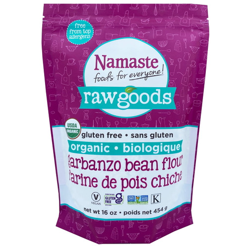 Namaste Foods, Gluten Free, Organic, Garbanzo Bean Flour, 16 Oz. Bag