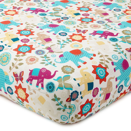 Levtex Home Baby Zahara Collection Print Fitted Crib Sheet