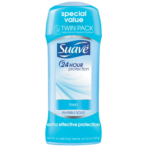 Suave Deodorant Antiperspirant & Deodorant Stick Fresh 2.6 Oz. 2 Count