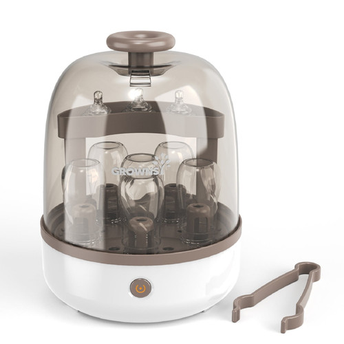 Baby Bottle Sterilizer, Bottle Steam Sterilizer For Baby Bottles Pacifiers Breast Pumps Large Capacity And 99.99% Cleaned In 8 Mins