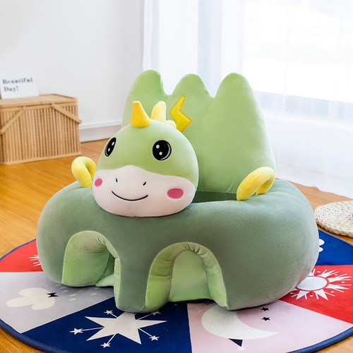 Wtn Baby Sofa Support Chair Soft Plush Cartoon Animals Baby Sitting Chair Learning To Sit Seats Without Filled Cotton