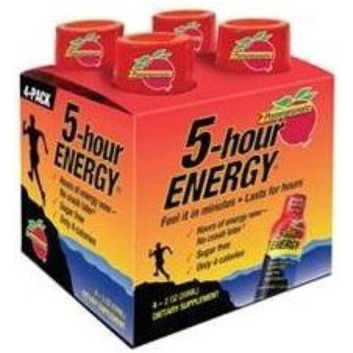 5 Hour Energy Shot, Pomegranate, 2 Ounce, 4 Count