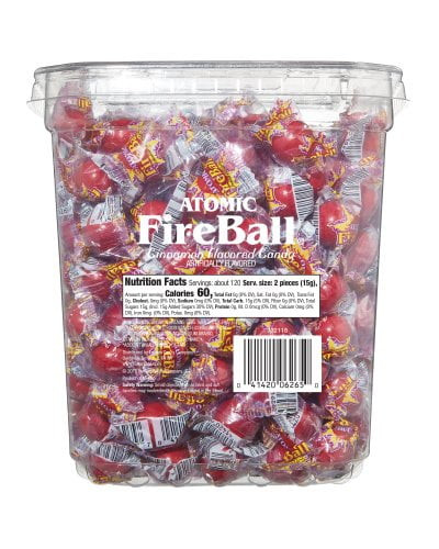 Atomic Fireball Cinnamon Hard Bulk Candy 65 Oz (240 Count)