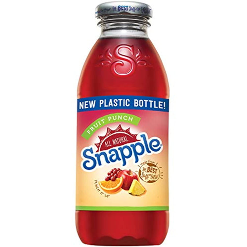 Snapple - 16 Oz (9 Plastic Bottles) (fruit Punch, 9 Bottles)